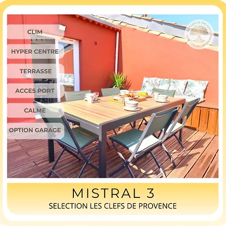 Mistral 3 Elegant Duplex 2 Avec Terrasse Et Climatisation, A Proximite Immediate Du Port *